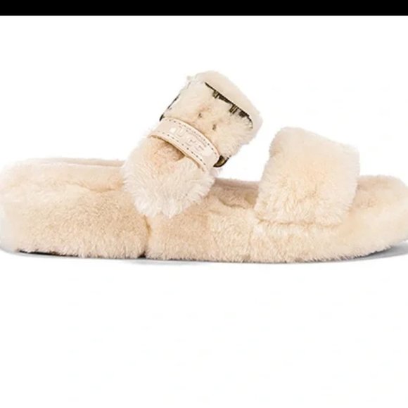 Shoes - NWOT UGG Fuzz Yeah Genuine Shearling Slide Slipper